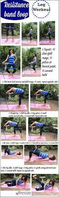 resistance band loop leg workout the