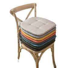 Tufted Dine Chair Pad W Ties Dining