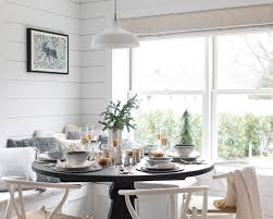 beach house dining room winter makeover