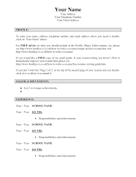 Federal Resume Template      Free Word  Excel  PDF Format Download    