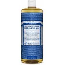 organic peppermint pure castile soap 946ml
