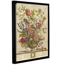 February From Twelve Months Of Flowers Framed Print Alcott