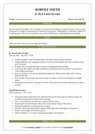 All of that work for an employer to take a glance. Self Employed Real Estate Investor Resume