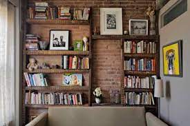 Bookshelves Brick Shelves Built In