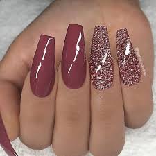 Burgundy matte stiletto nails with glossy tips. Pin On Nail Ideas