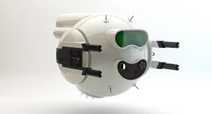 sci fi drone battle robot 3d obj