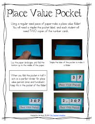 Create A Place Value Chart Added The Place Value Pocket
