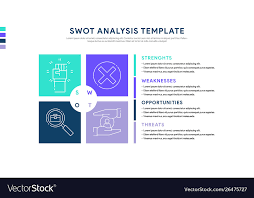 Swot Analysis Template Or Strategic Planning