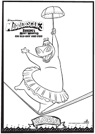 madagascar kids coloring pages