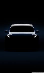 Tesla Model Y Electric Car Silhouette ...