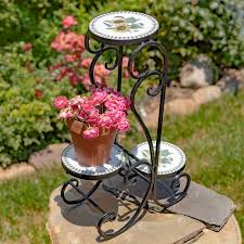 Odessa Three Tier Mosaic Plant Stand