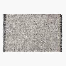 leno black and white jute area rug 6 x9