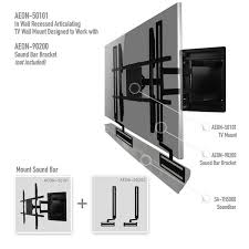 Wall Tv Mount Recessed Articulating