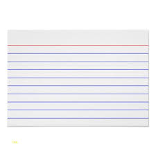 3 X 5 Card Template Fresh 9 Best Of Printable Index Cards With Lines