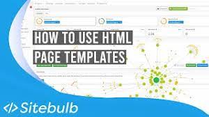 how to use html page templates sitebulb