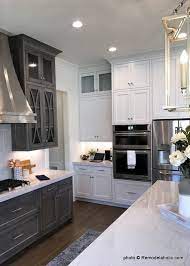 grey and white kitchen cabinet ideas
