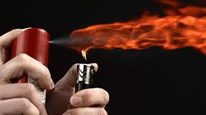 Image result for hairspray flammable