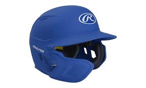 Rawlings Mach Ext Batting Helmet Royal Sr Lh