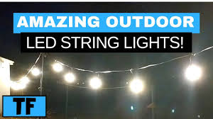 Led String Lights Review Dimmable Outdoor Patio Lighting For Your Wedding Or Party Mpow Youtube