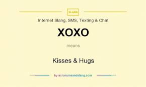 xoxo kisses hugs by