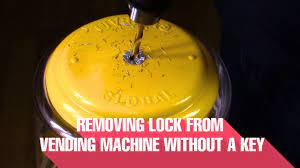 removing lock from vending machine