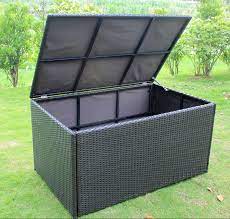 Outdoor Wicker Sofa Cushion Storage Box
