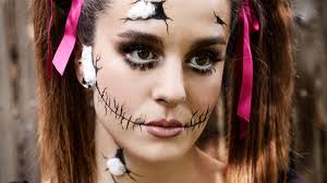 haunted doll halloween makeup look