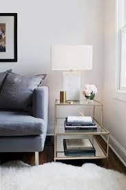 how to style your sofa side table