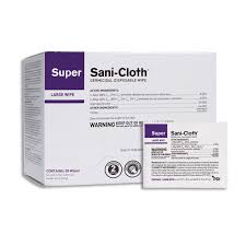 super sani cloth germicidal disposable wipes by pdi inc
