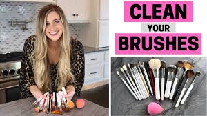 to wash your makeup brushes sponges