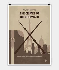 The crimes of grindelwald is harry potter universe spinoff fantastic beasts: No1042 My The Crimes Of Grindelwald Minimal Movie Poster Chungkong