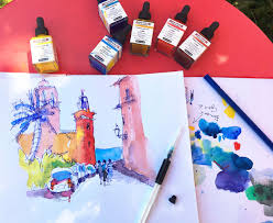 6 Tips For Sketching With Aero Color Professional Inks With