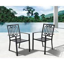 Mf Studio Outdoor Chairs Set Of 2 Iron