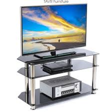 Tempered Glass Corner Tv Stand For 26