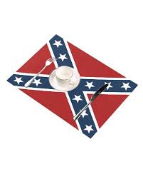 confederate battle flag place mats set