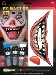 crazed clown makeup and tattoo