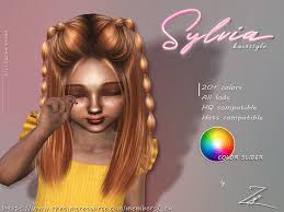 sylvia hairstyle double bubble braids