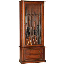 Here is a very standard and simple option. American Furniture Classics 5 45 Cu Ft 8 Gun Cabinet 800 The Home Depot