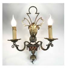 Silver And Gold Plated Iron Sconces