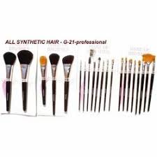 synthetic hair cosmetic brushes