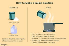 how to make saline solution at home