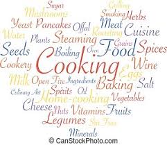 Eggplant is high in fiber but low in calories so it's great to cook with. Cooking Word Cloud Collage Food Concept Background Canstock