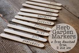 Herb Garden Markers Free