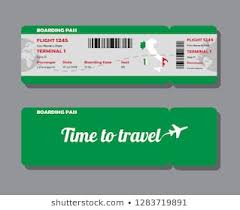 Passport Air Ticket Icon Flat Design Stock Vector Royalty Free