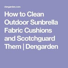 sunbrella fabric cushions cleaning