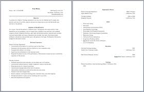 Sample Resume Format for Fresh Graduates  Two Page Format     Etsy