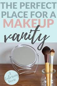a makeup vanity