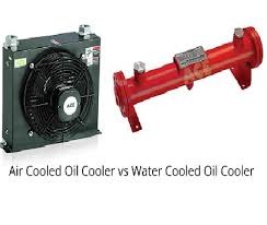 air cooled oil cooler or water cooled