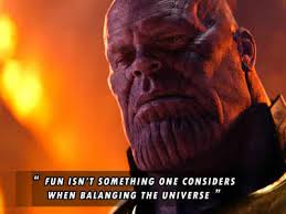 In this fresh compilation series, we present inspiring quotes from the week of. One Year Of Avengers Endgame 5 Thanos Quotes That Are So Relatable In Lockdown English Movie News Times Of India