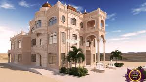 Privacy and weather conditions in the gulf region are the glam villa exterior design can be a combination or single domination of modern, contemporary, or classic designs. Luxury Arabic Villa House Plans 122068